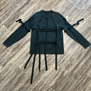 Marc by Marc Jacobs Strappy Long Sleeve Shirt L